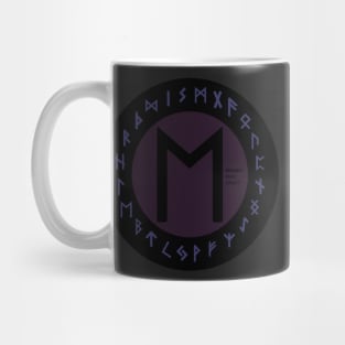 Purple Ehwaz Elder Futhark Rune | Viking | Pagan Symbol Mug